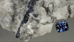 Sapphire from Baffin Island Sapphire from Baffin Island
