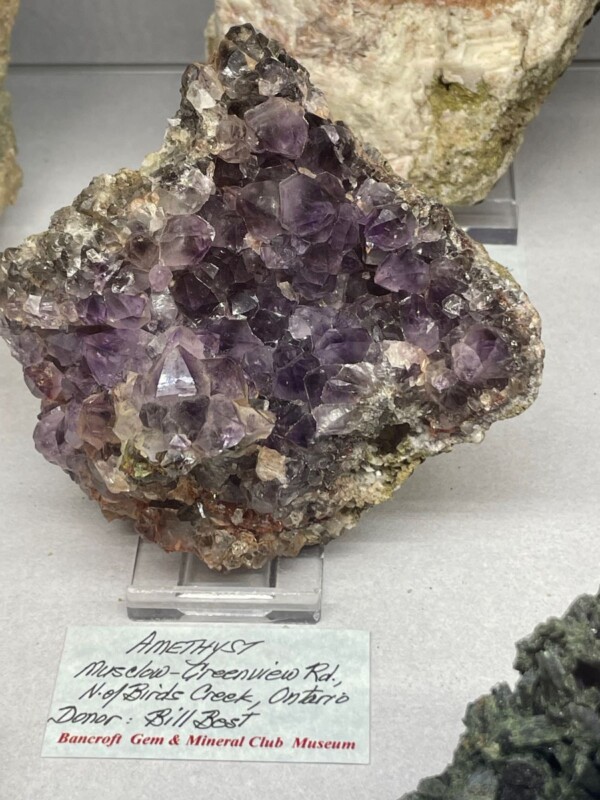 Amethyst Birds Creek, ON Bancroft Museum