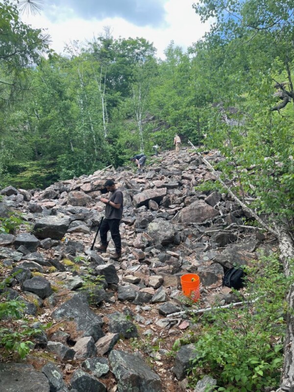 Craigmont Mine 2025  Pile of Rocks Looking for Corundum Craigmont Mine 2025 Pile of Rocks