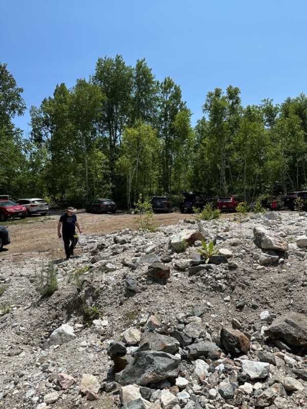 Long Lake Zinc Mine Mine 2025 Dump Close to Cars Long Lake Zinc Mine Mine 2025 Dump Close to Cars