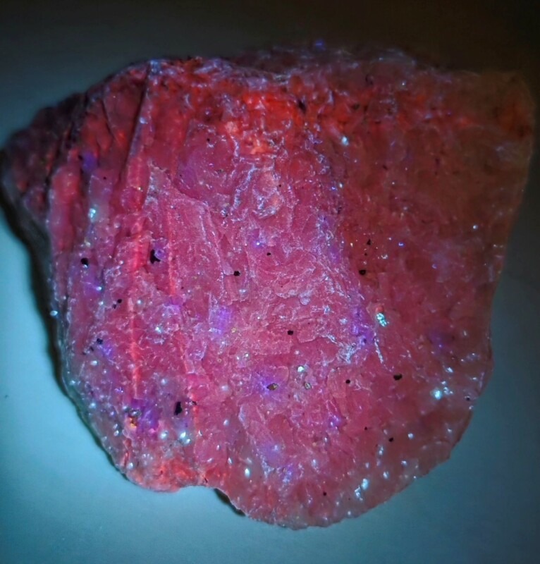 Long Lake Calcite with Diopside SW 275nm UV 2026-06-14